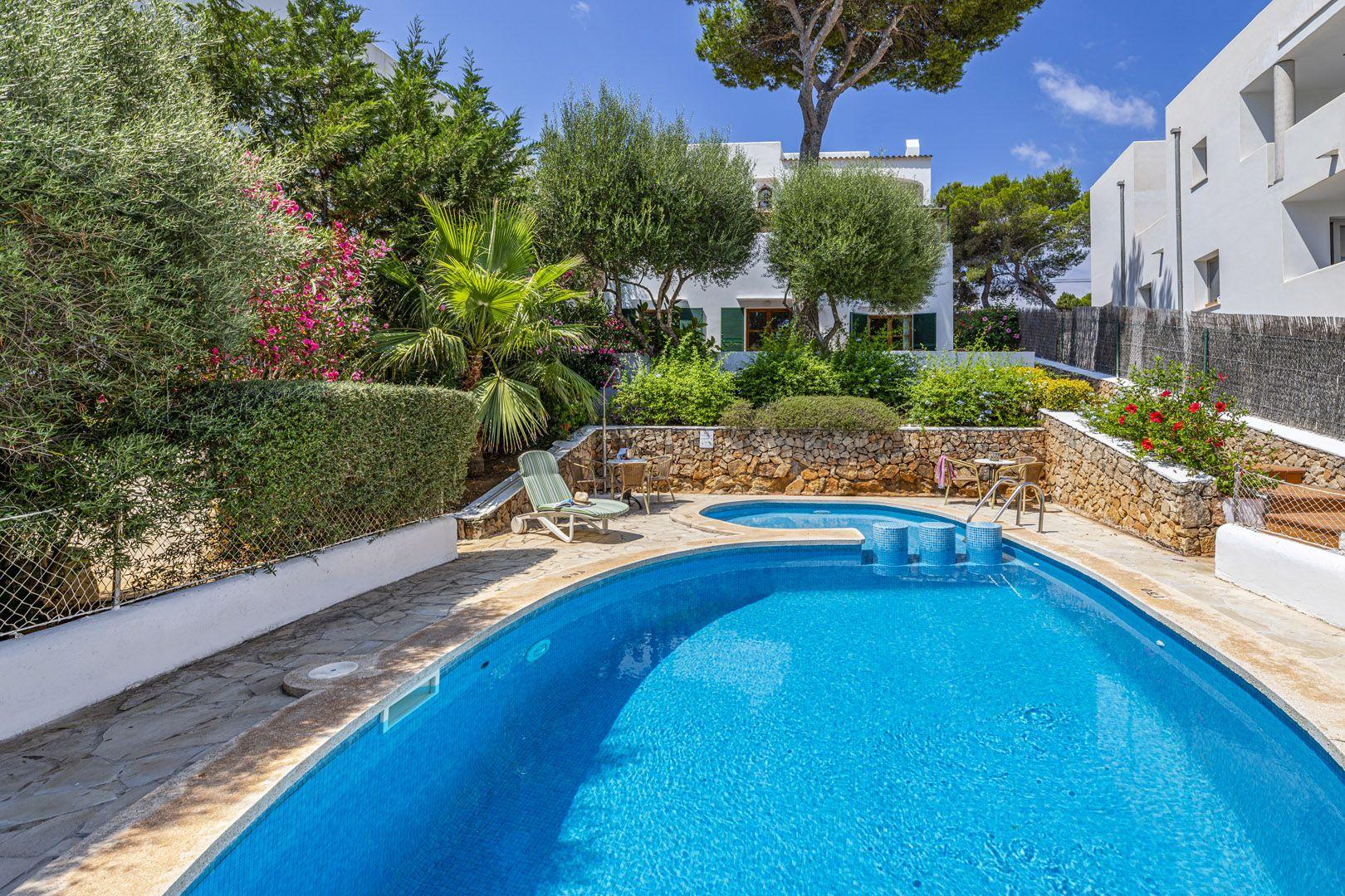 Traditionelle Villa mit überdachter Terrasse, Ferienhaus  Mallorca Süd