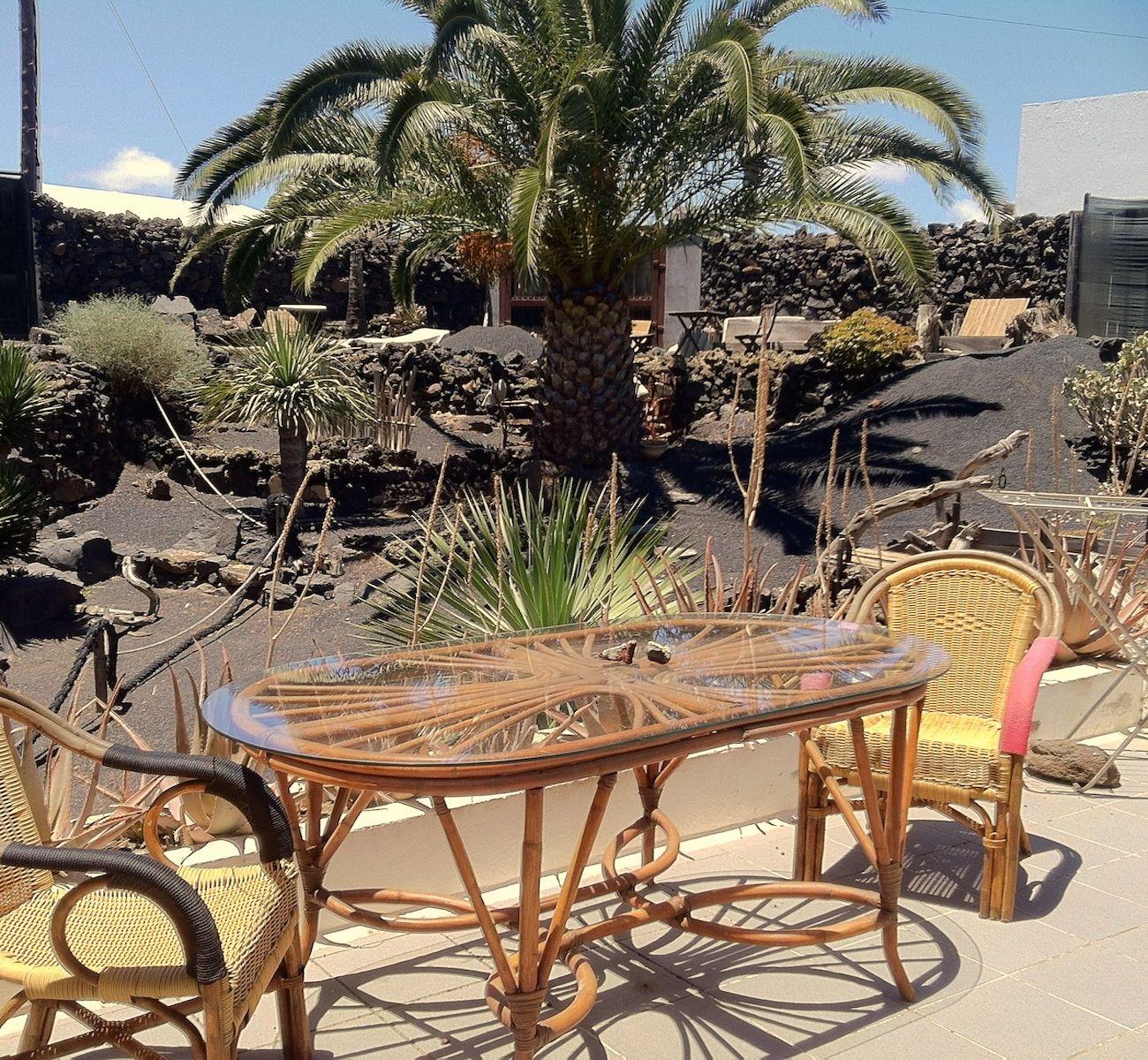 Kanarisches Ferienhaus mit Terrasse auf einer Finc Ferienhaus  Lanzarote