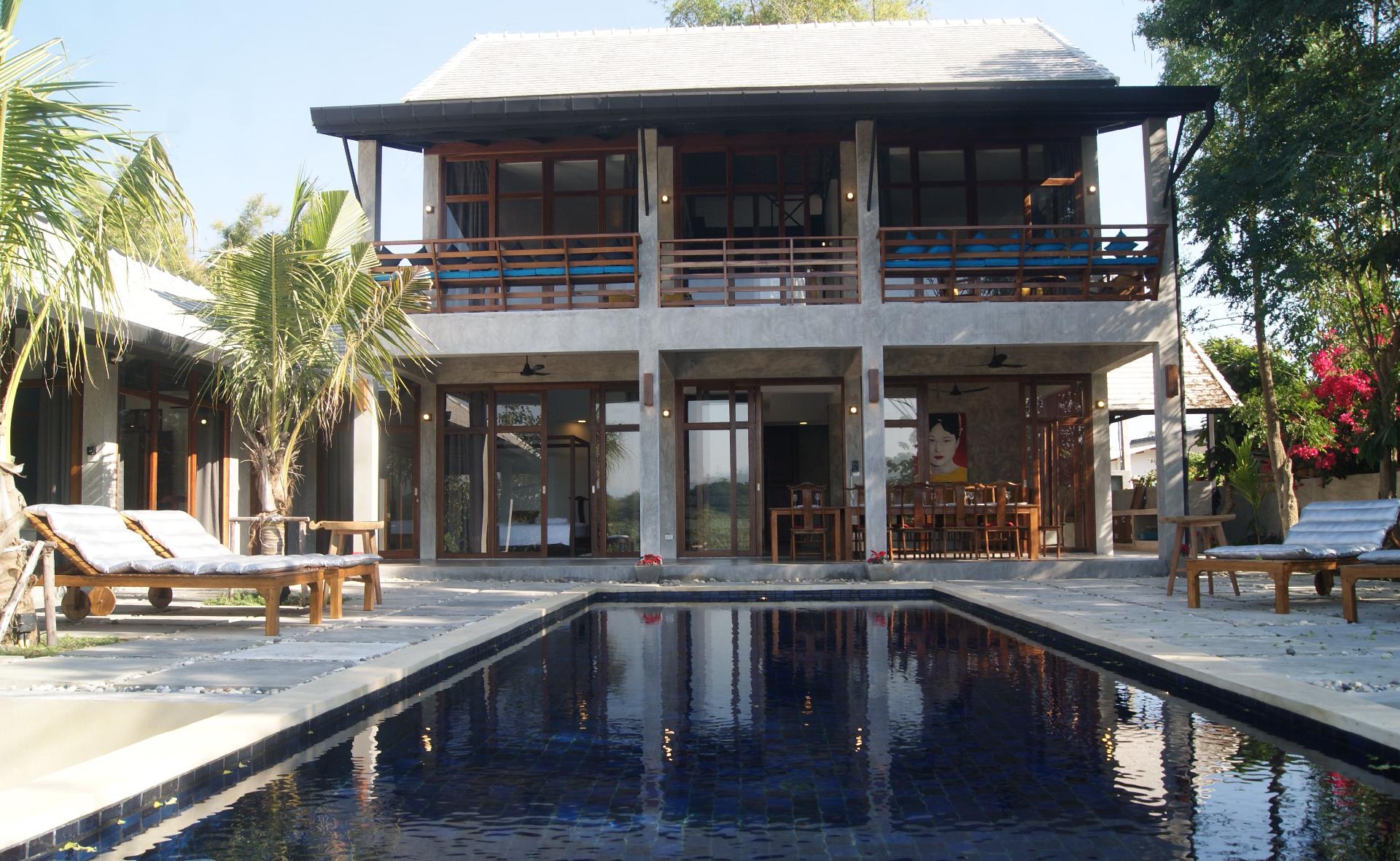 Ping Pool Villa 1 - atemberaubend gestaltete Villa Ferienhaus in Thailand