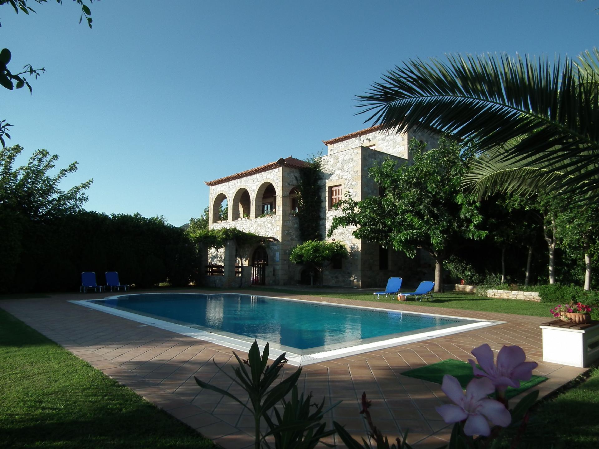 Exklusive Villa Sunset mit Privatpool und atembera Ferienhaus in Griechenland