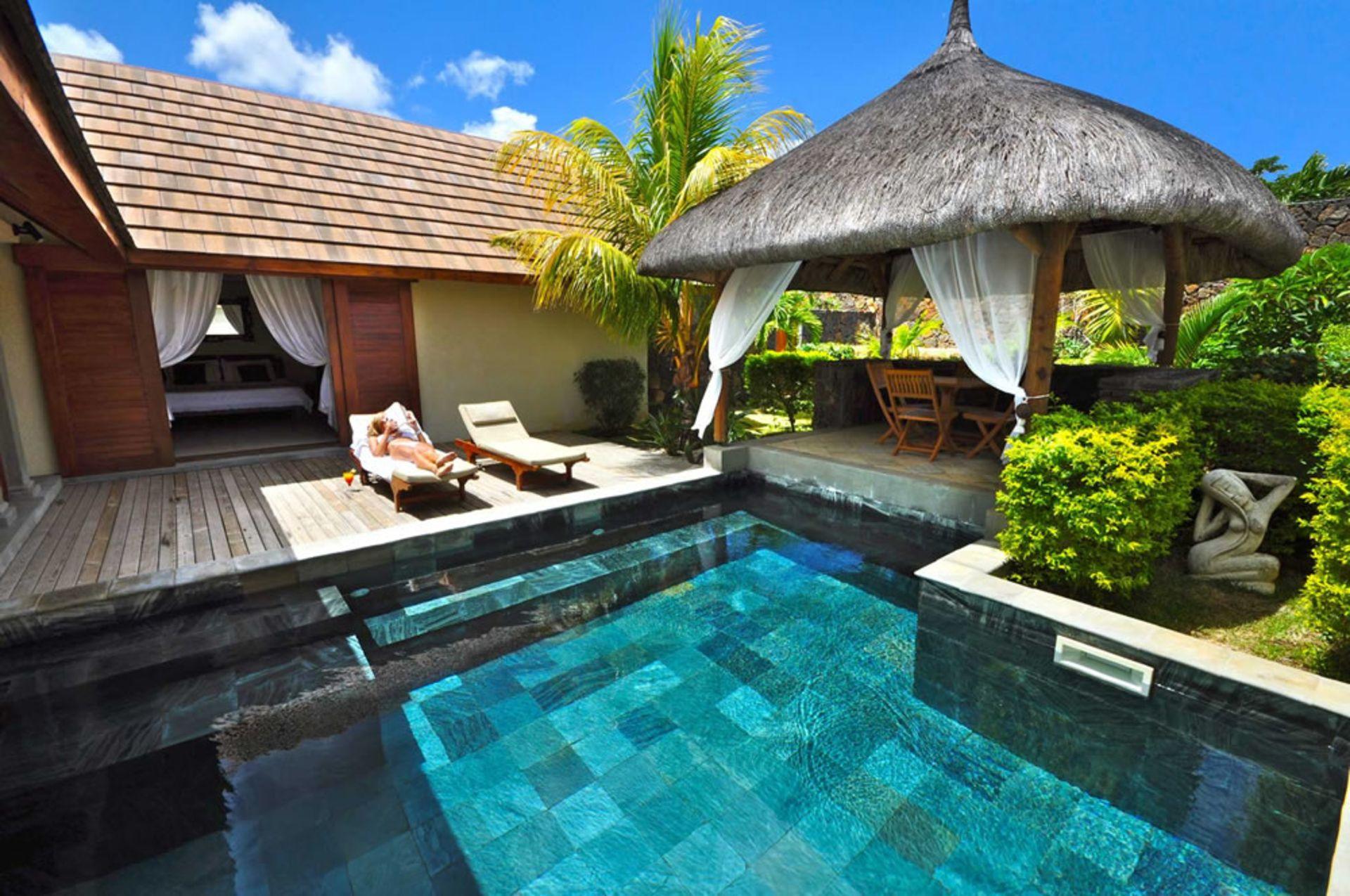 Ferienhaus mit Privatpool für 2 Personen  + 2 Ferienhaus auf Mauritius