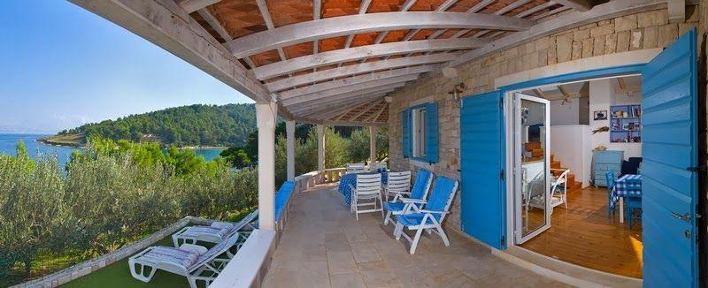Romantisches traditionelles Natursteinhaus in erst Ferienhaus  kroatische Inseln