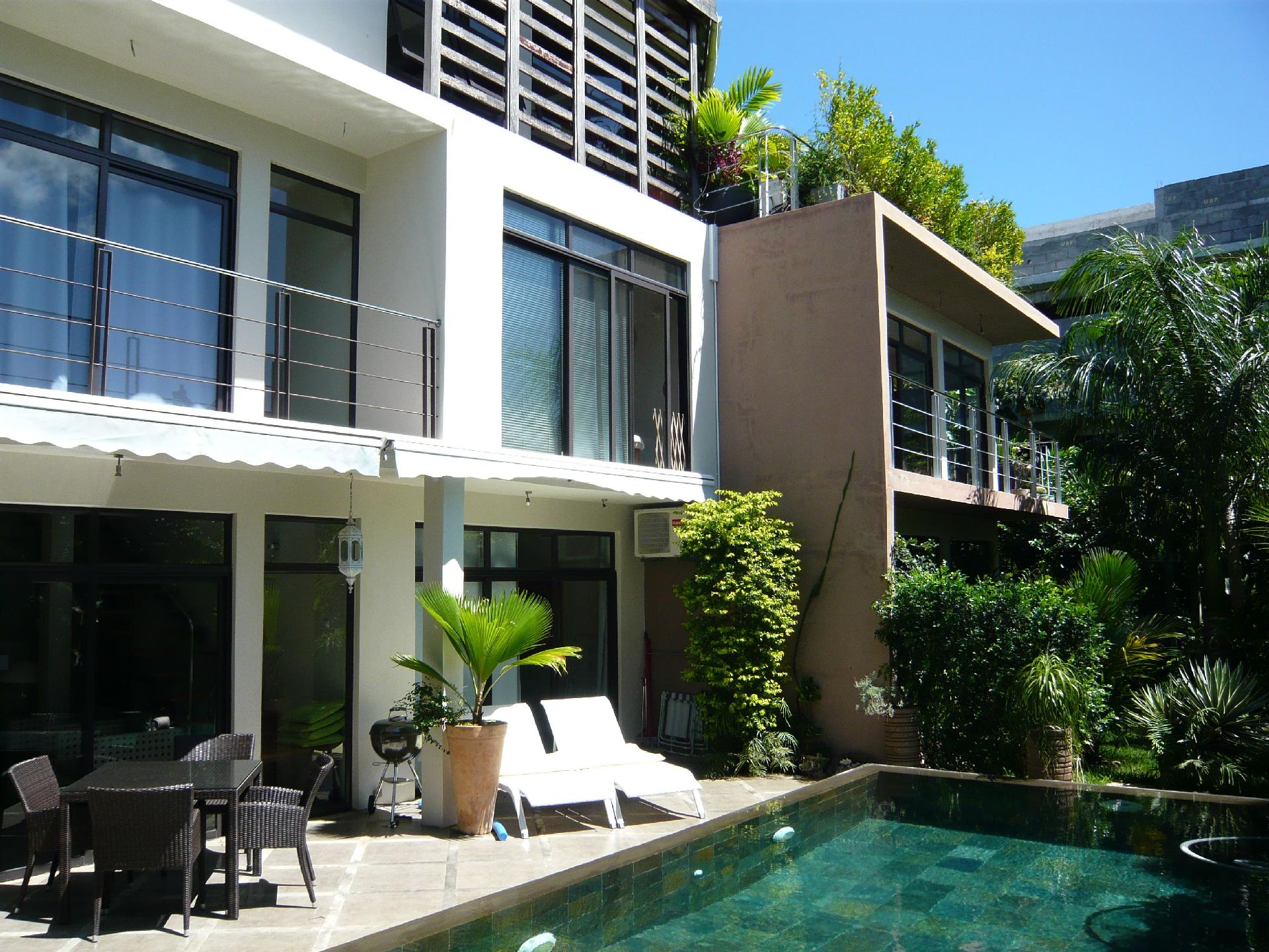 Ruhiges Appartement mit privatem Pool mit deutsche Ferienwohnung auf Mauritius