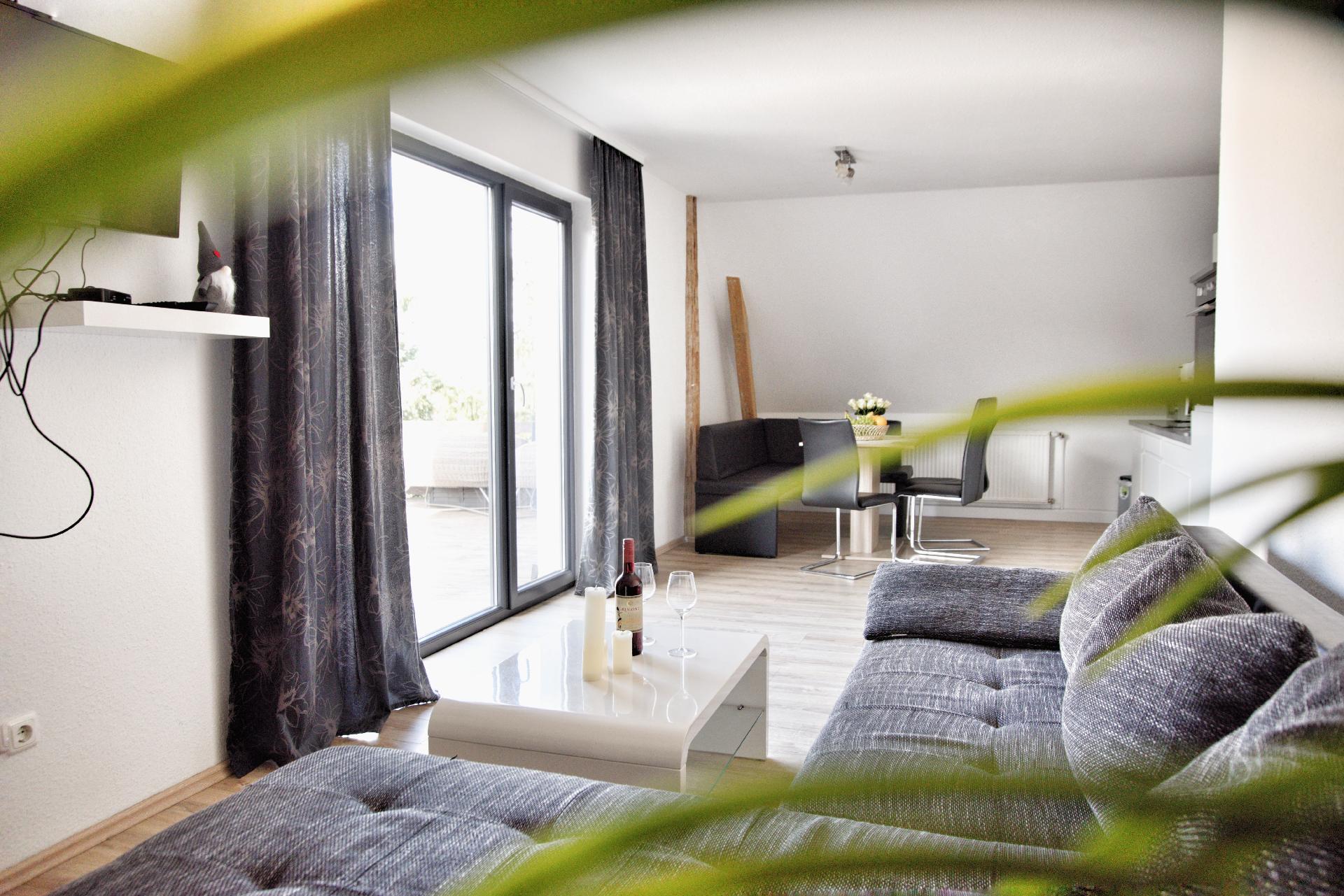 ein Apartment mit Dachterrasse zum entspannen und  Ferienwohnung in Mönkebude