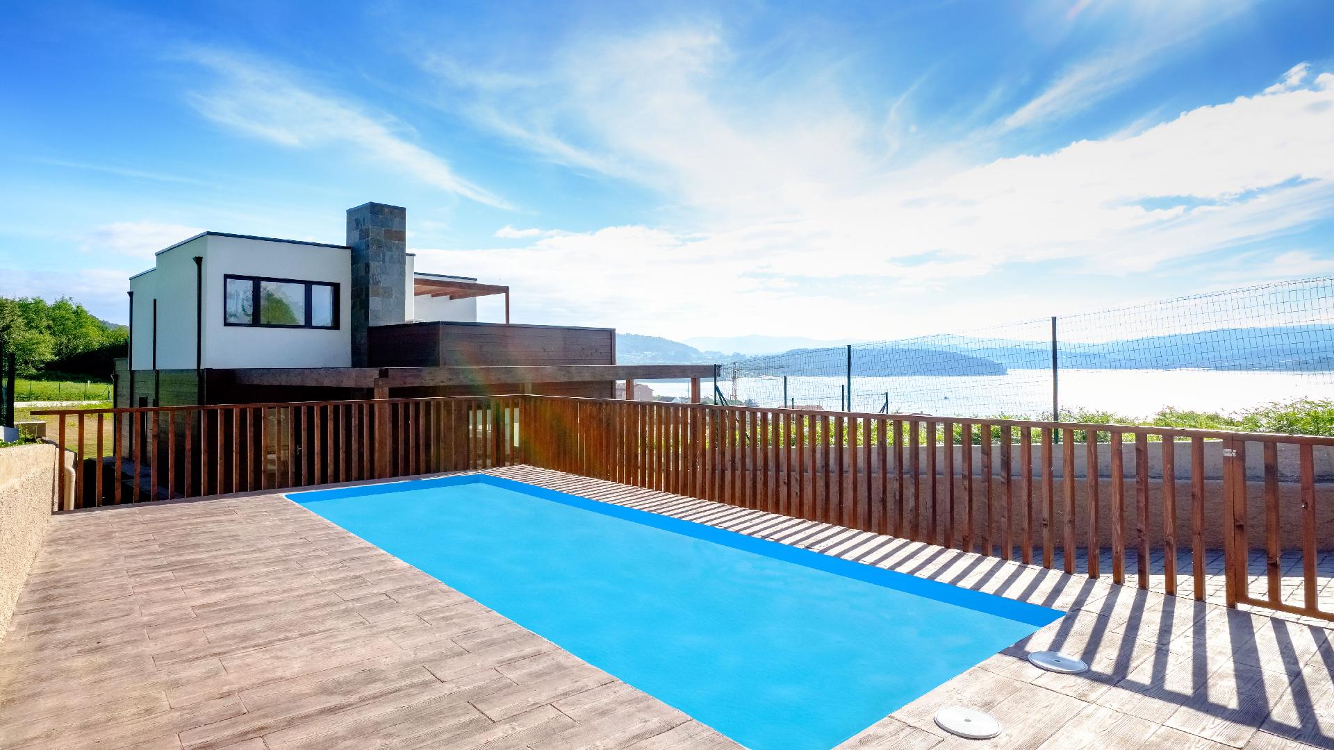 Ferienhaus in Outes mit Sonniger Terrasse und Meer Ferienhaus in Spanien