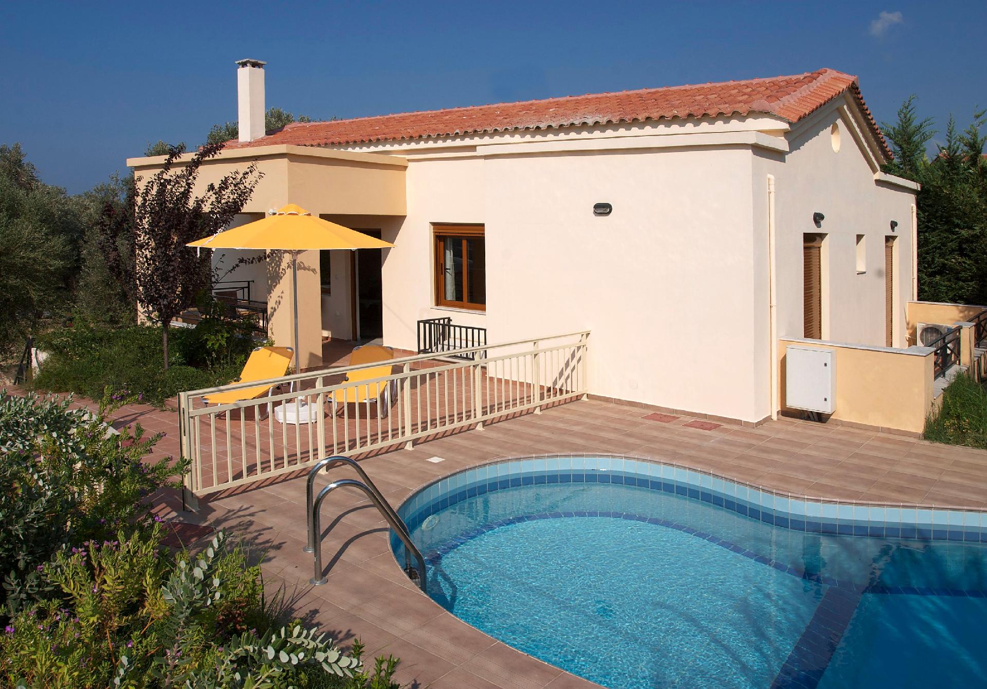 Villa mit herrlichem Meerblick, privatem eingez&au Ferienhaus  Rethymnon