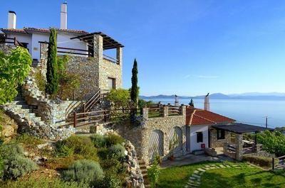 Anthyllion Villa mit Panorama Meerblick # Zoubouli  in Griechenland