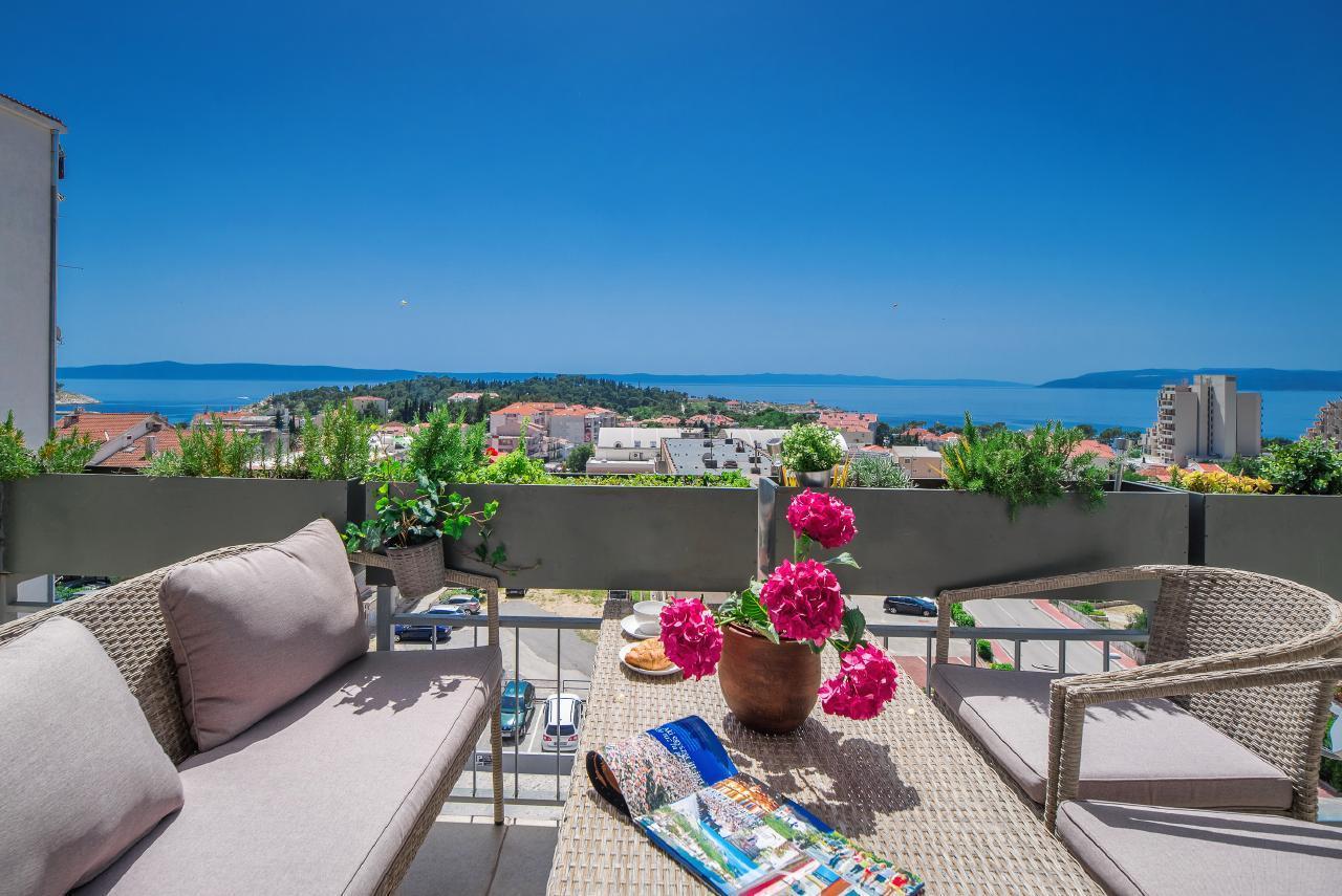 Ferienwohnung Ana mit atemberaubendem Meerblick   Makarska Riviera
