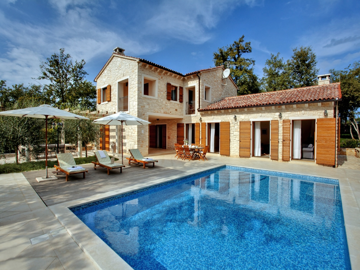 Ferienhaus in Karigador mit Terrasse, Whirlpool un  in Istrien