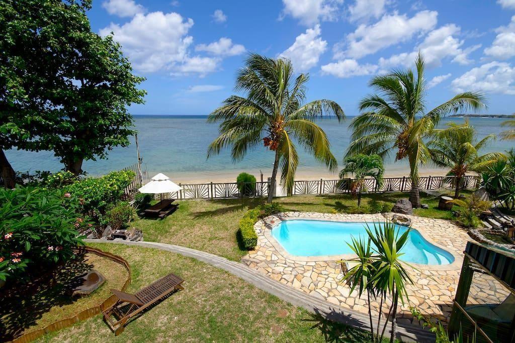 Villa Mauridul, Schöne Villa am Strand mit Po  in Afrika