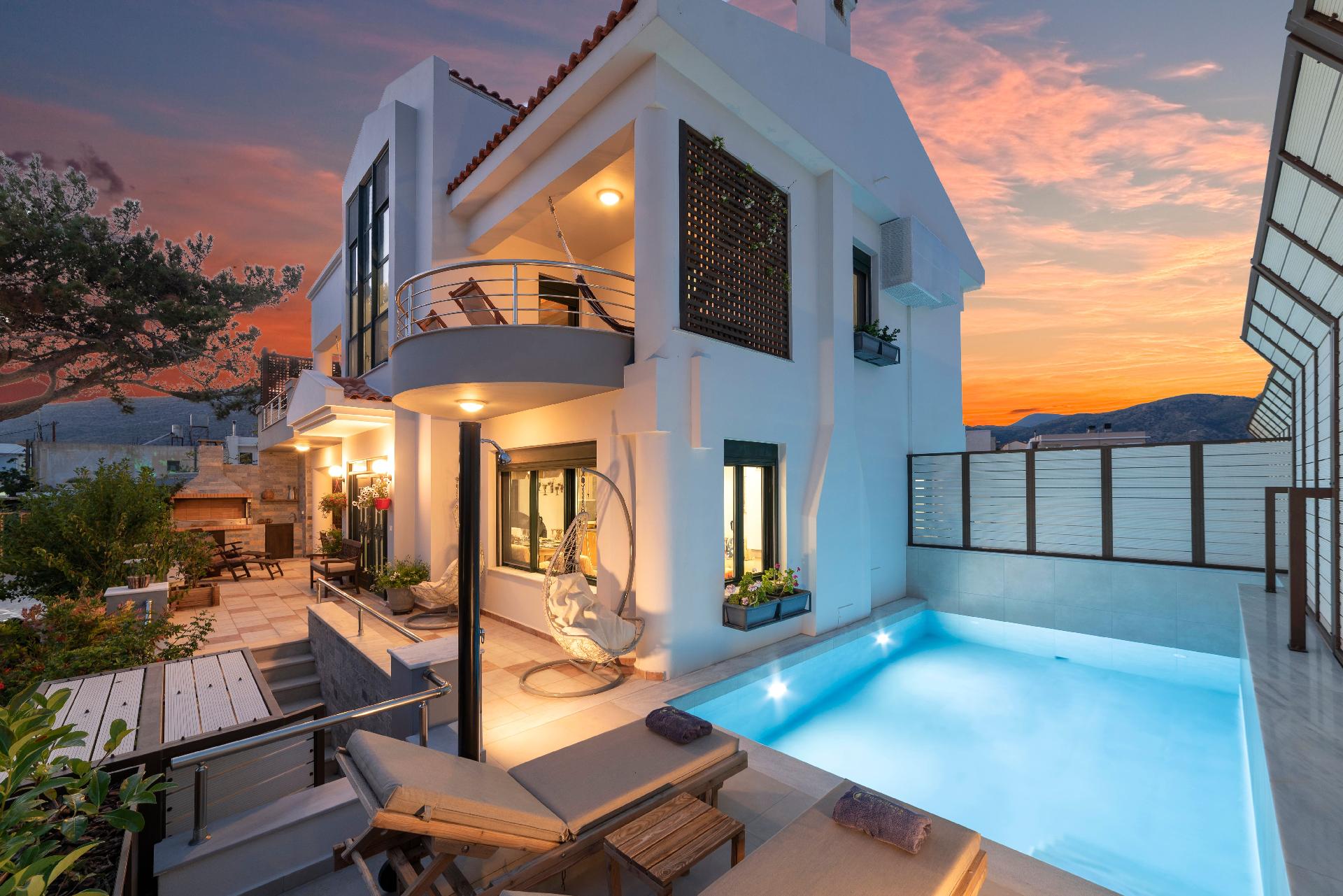 Ferienhaus mit Privatpool für 8 Personen  + 6 Ferienhaus in Griechenland