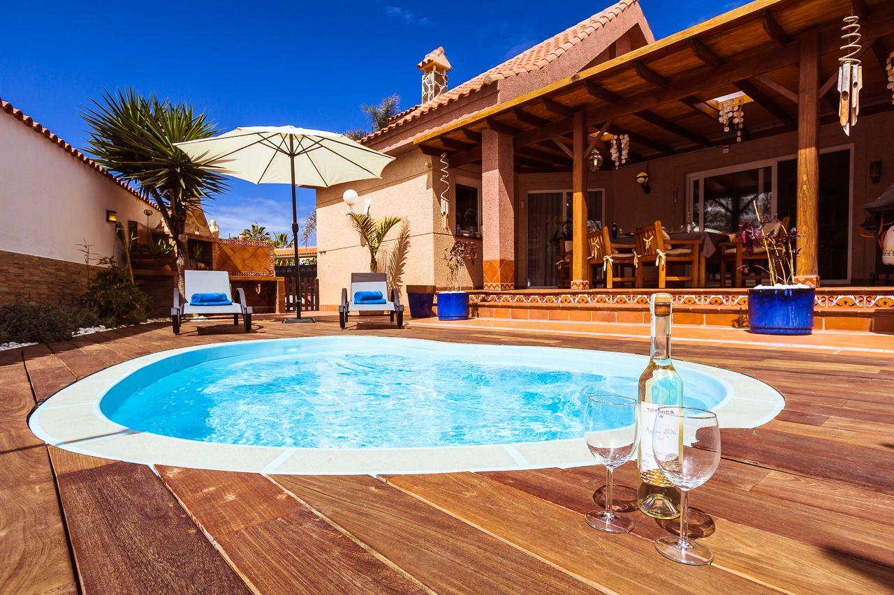 Ferienhaus Hibiscus mit privatem Pool für bis  