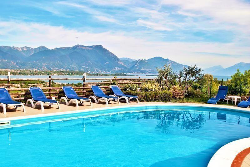 Ferienwohnung in Solarolo mit gemeinsamem Pool und Ferienwohnung  Manerba del Garda