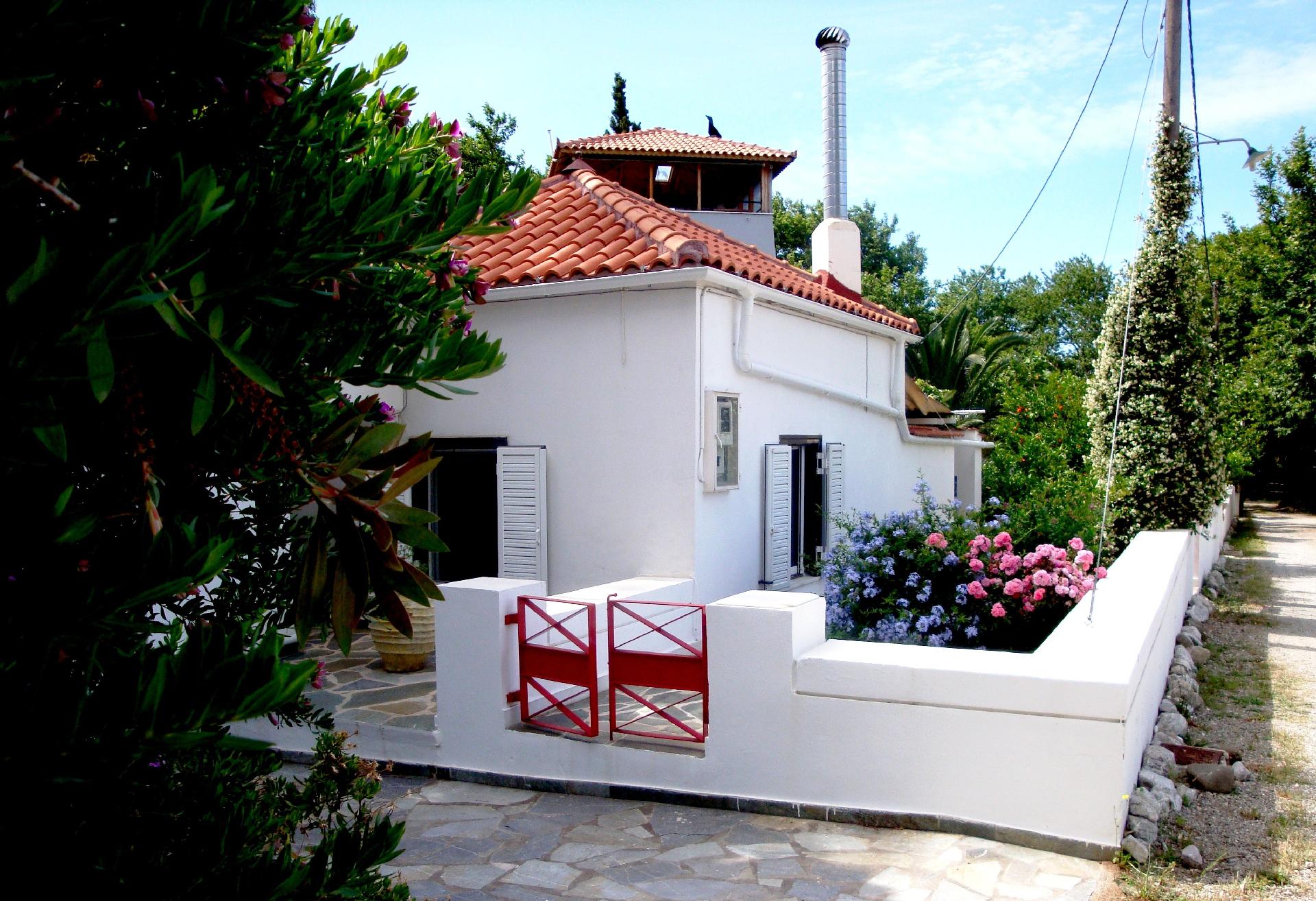 Ferienhaus in Paralia Sergoulas mit Offenem Kamin Ferienhaus in Griechenland