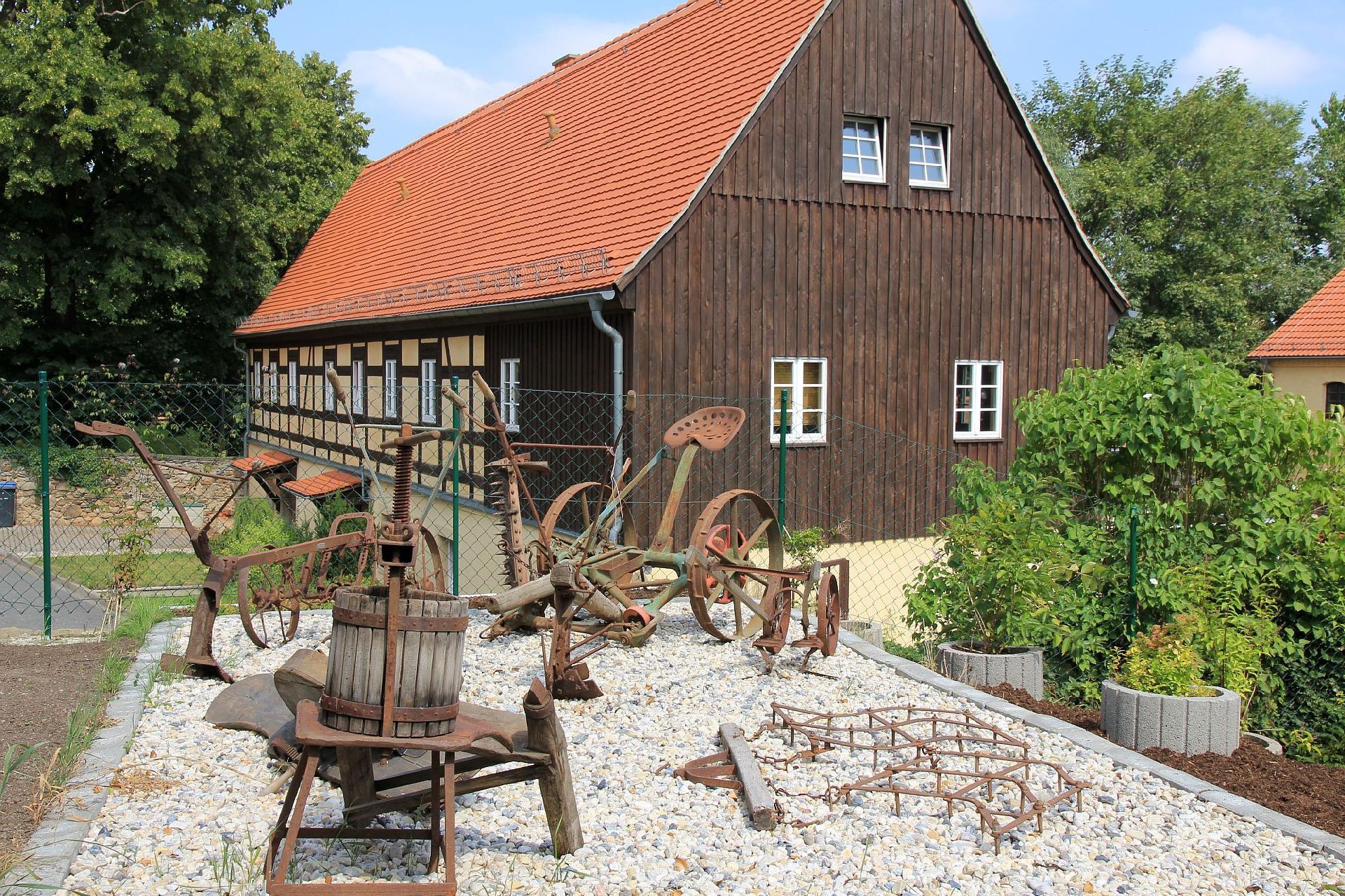 Ferienwohnung im sanierten Fachwerkhof mit Terrass Ferienwohnung in Sachsen