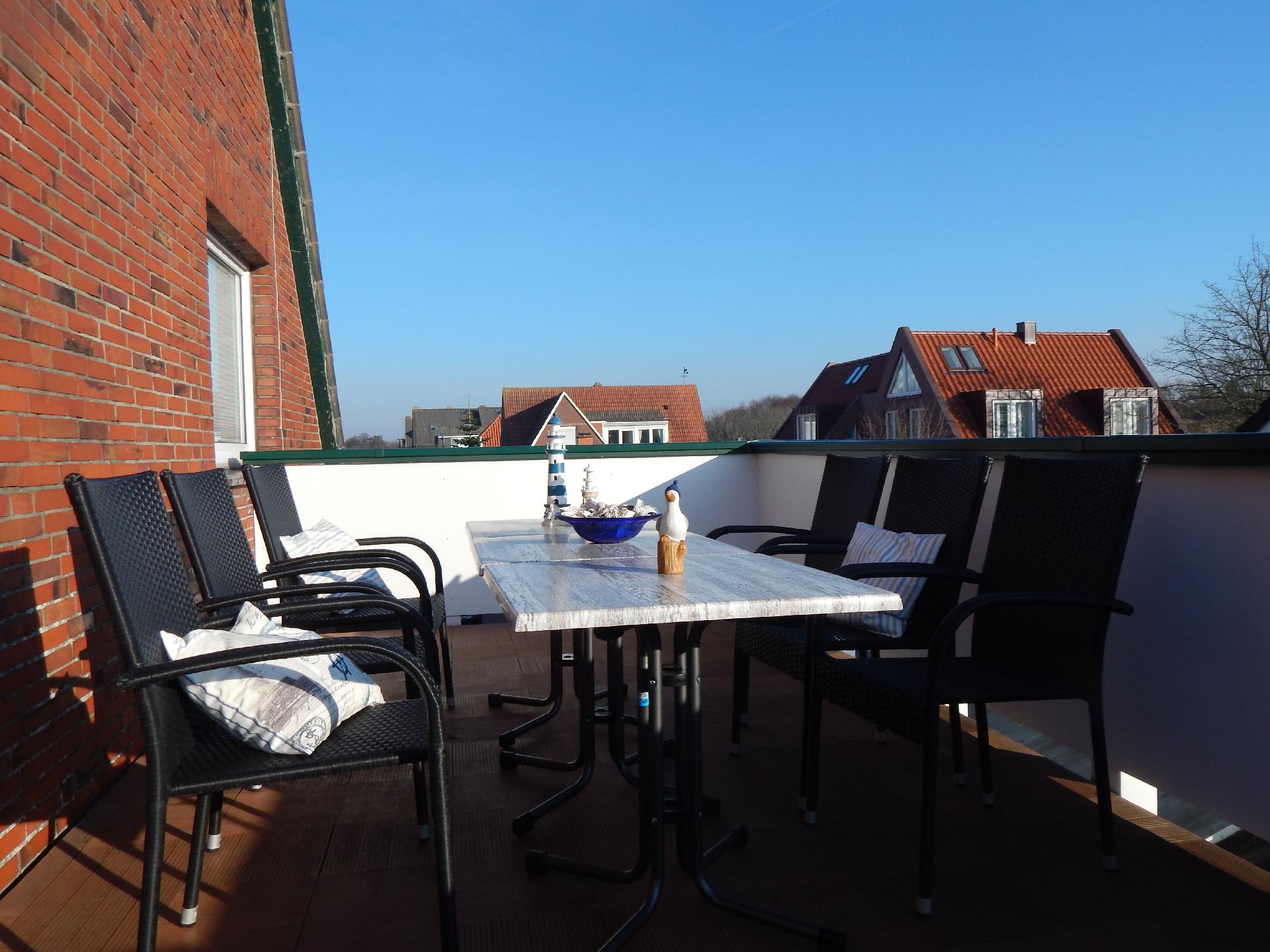 Ferienwohnung in ruhiger Lage mit Dachterrasse  in Ostfriesland