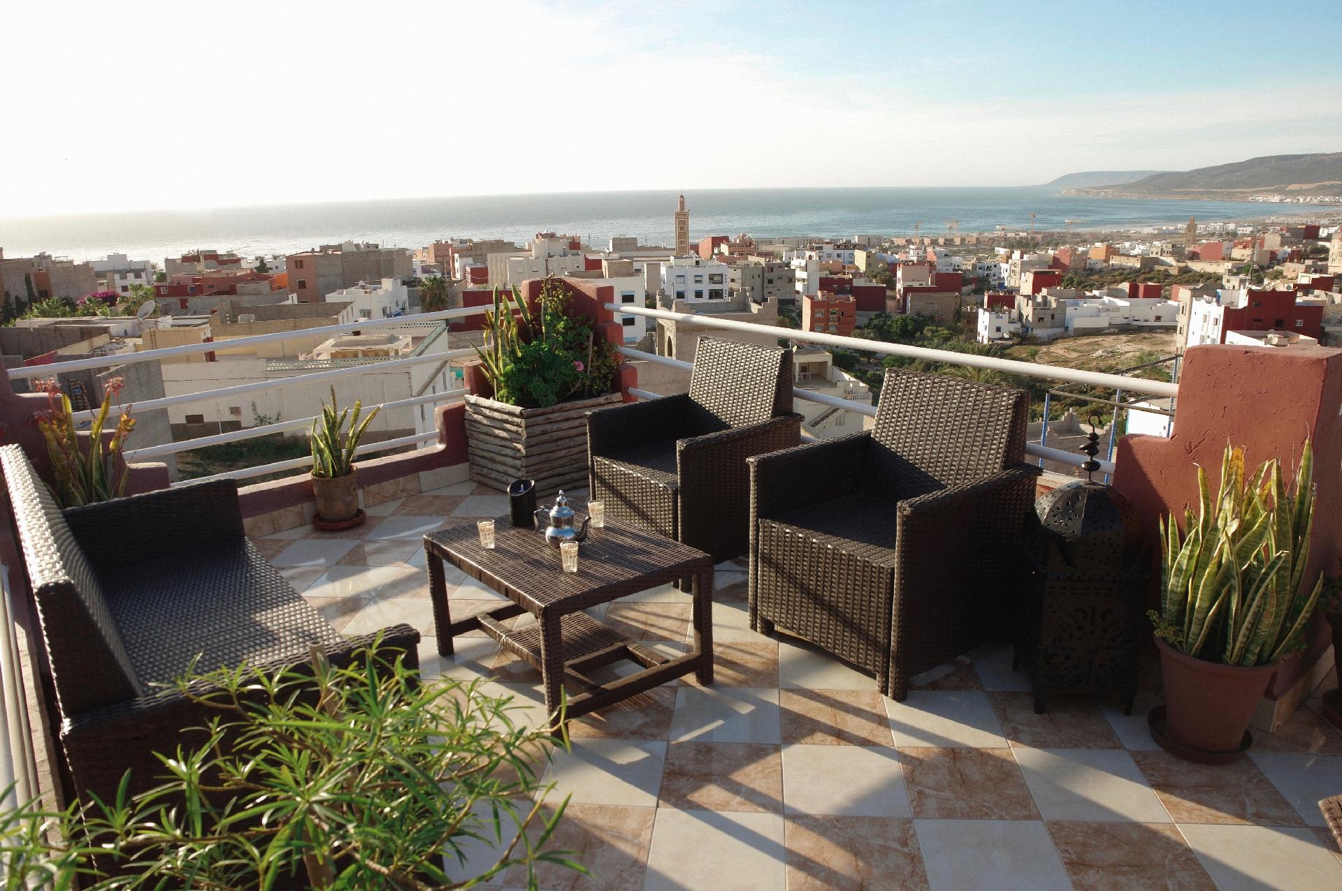 Ferienwohnung mit Terrasse, Sonnenterrasse und Mee Ferienwohnung in Marokko