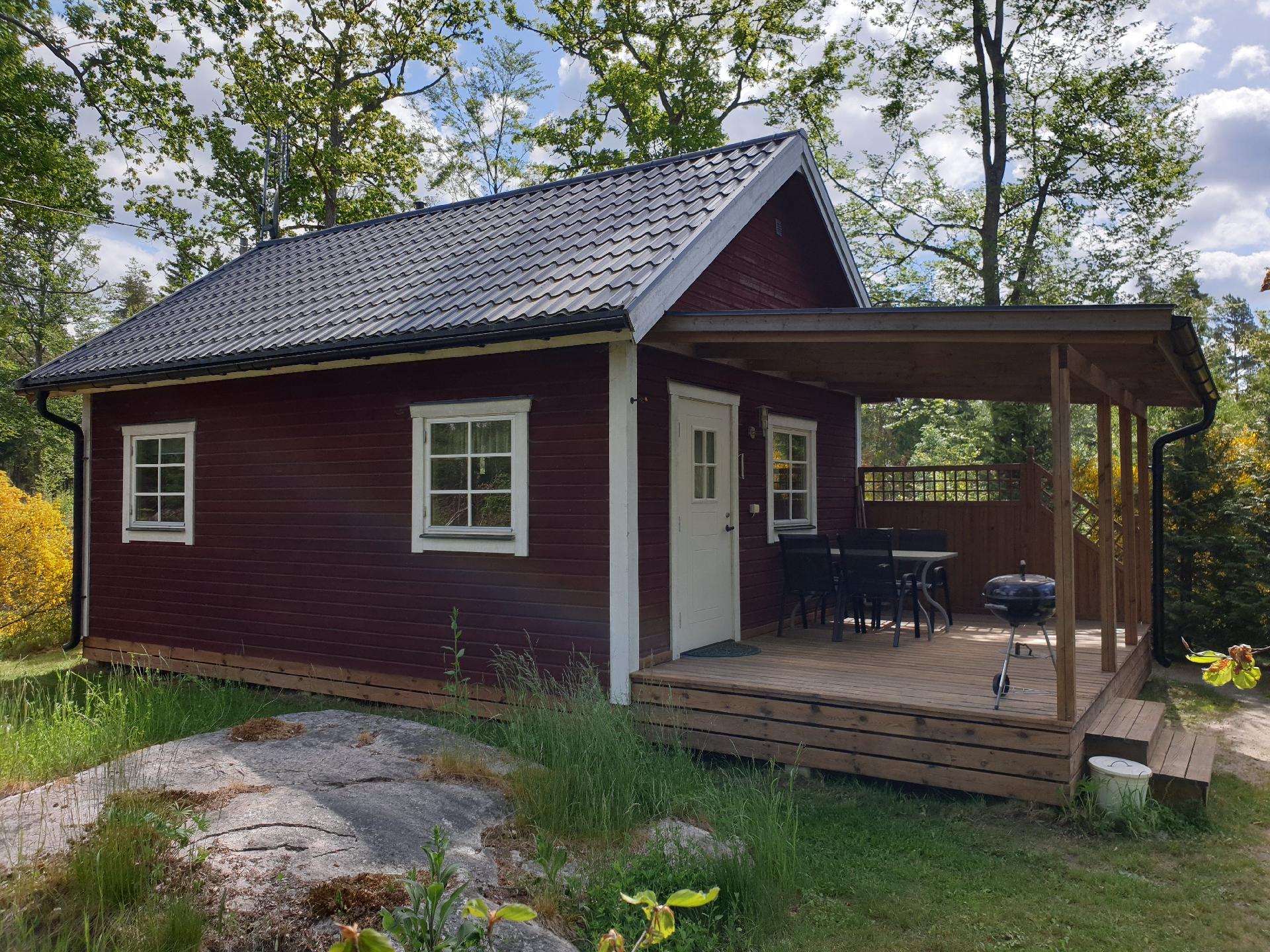 Ferienhaus mit großer Terrasse und eigenem R Ferienhaus in Schweden