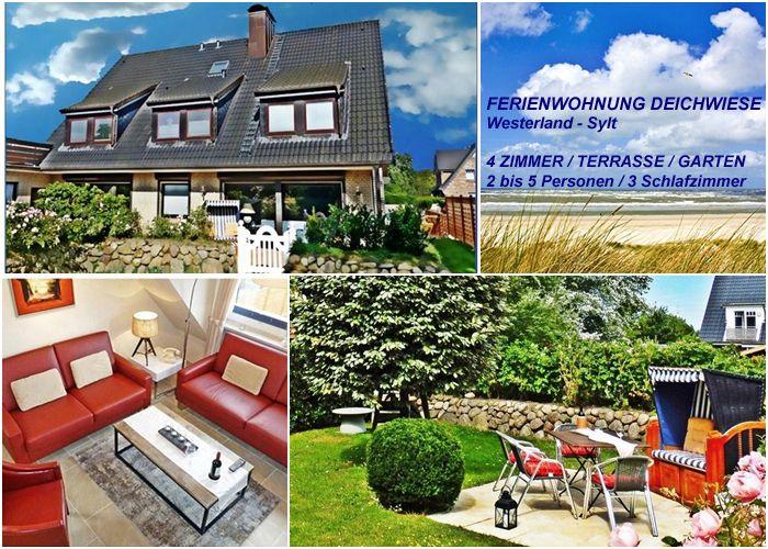 4-Sterne Ferienwohnung mit großem Garten und  in Westerland